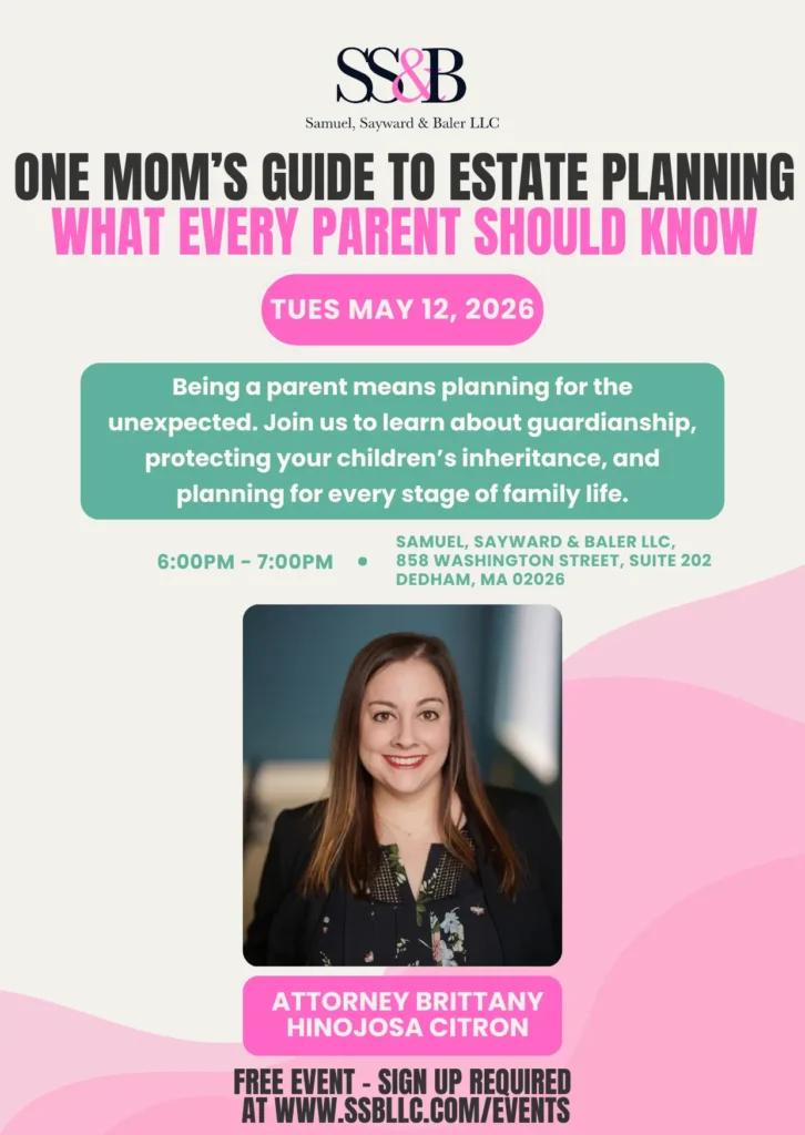 May 2026 seminar flyer mom guide to estate planning